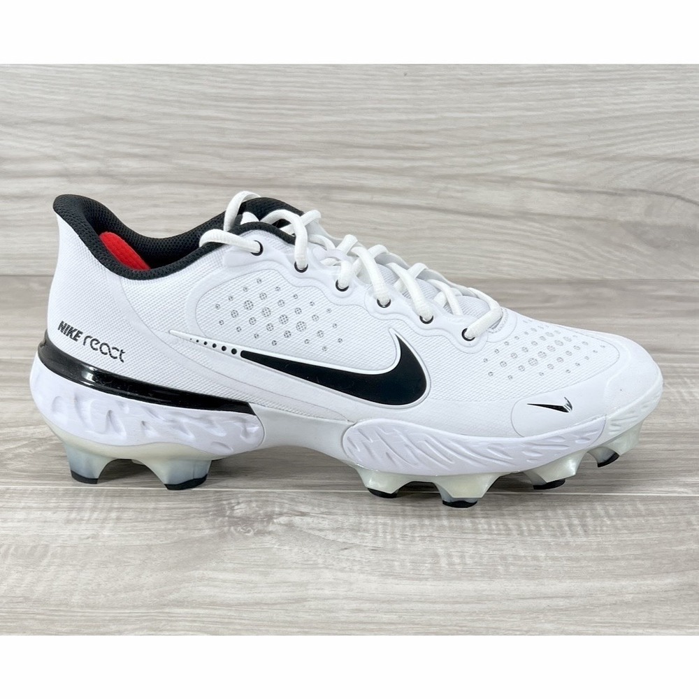 Nike Alpha Huarache Elite 3 Low Baseball Cleats Mens 11 White CZ5649-103